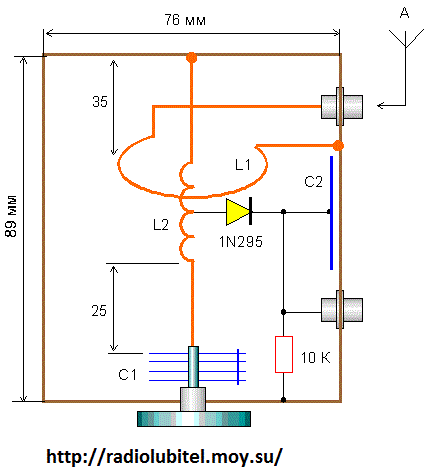 Детекторный приемник на диапазон 100-200 МГц