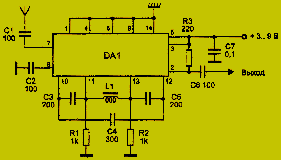 УКВ конвертер диапазона 128-148 МГц в диапазон 88-108 МГц.